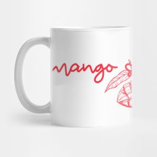 mango sticky rice - Thai red - Flag color - with sketch Mug